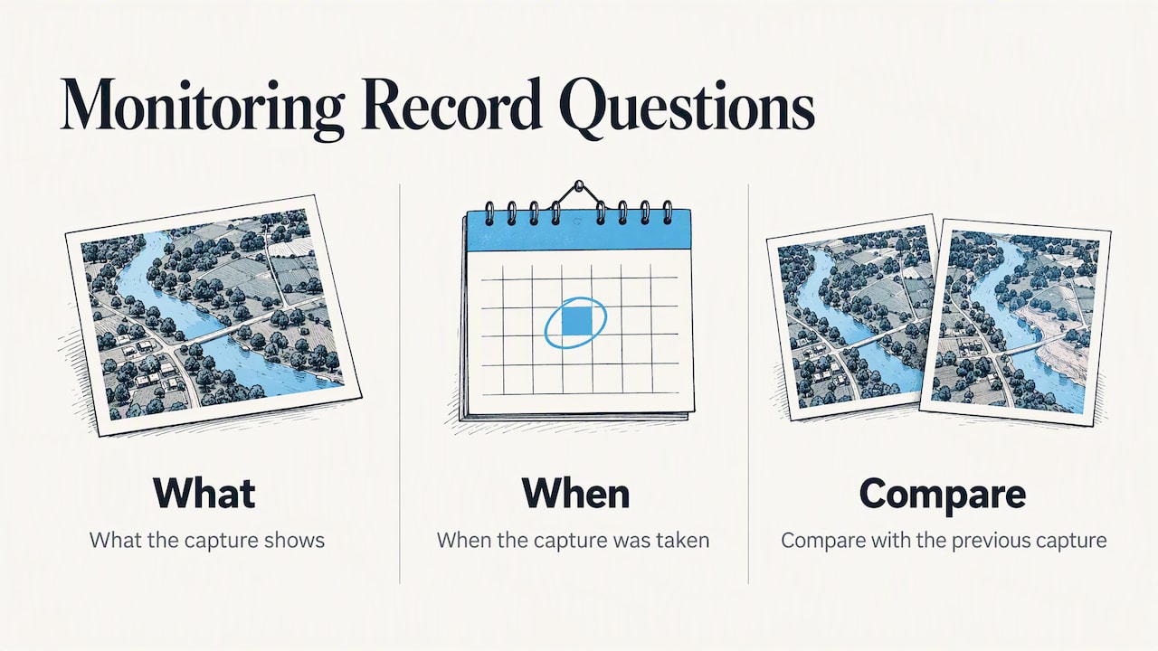 Three questions that make a monitoring record useful